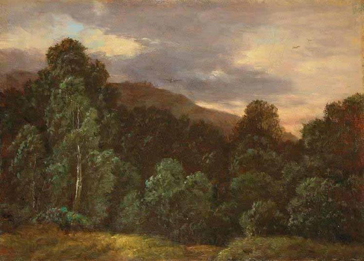 Carl Gustav Carus Laubwald France oil painting art
